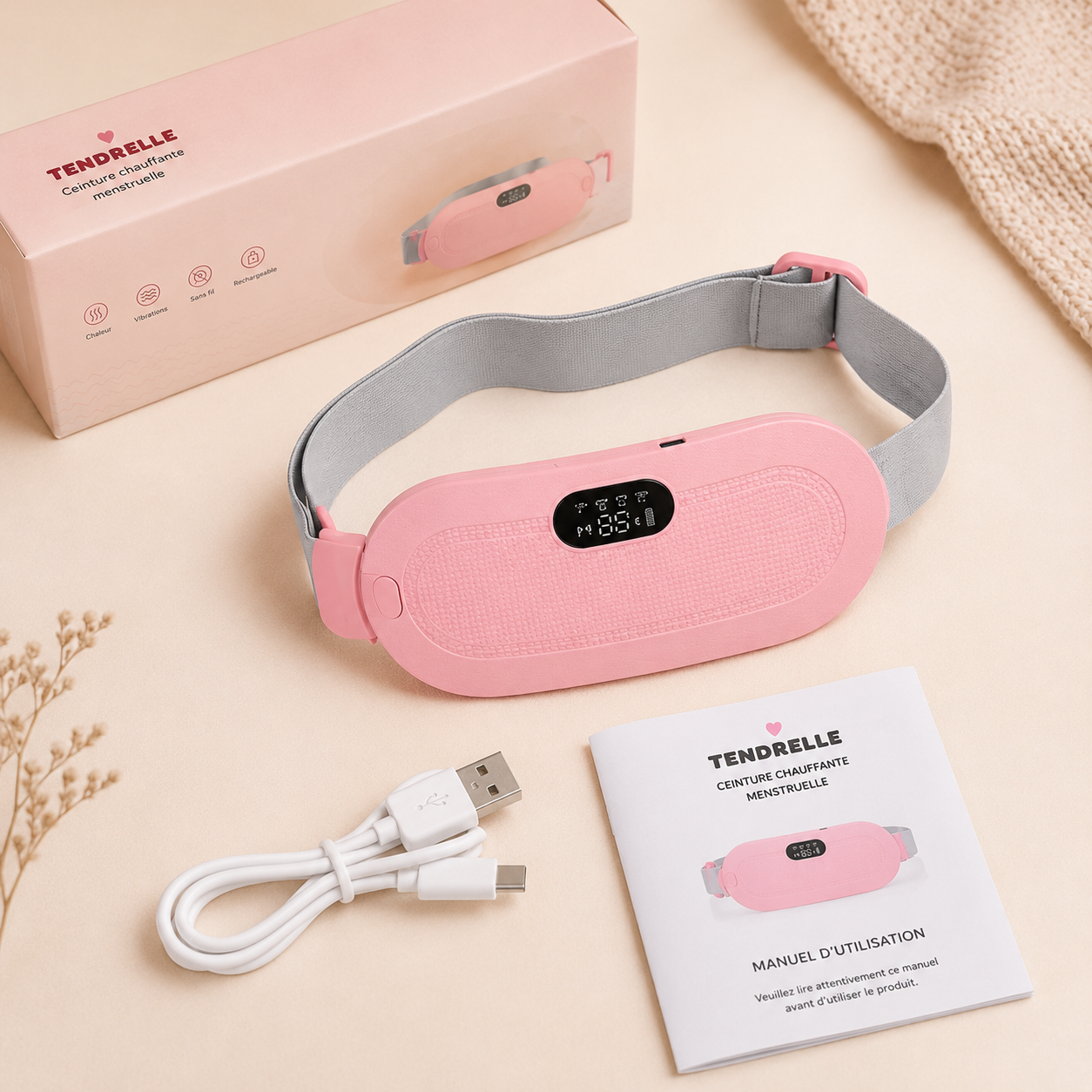 Ceinture chauffante apaisante Tendrelle